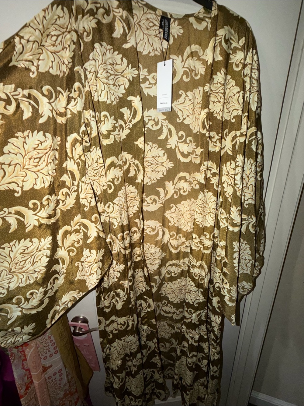 Sold————Made-in-India Kimono Robe - Picture 5 of 8